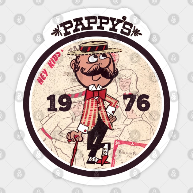 Pappy's Family Restaurant Baltimore Laurel Retro 70s 80s Sticker by Joaddo